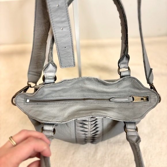 LIEBESKIND BERLIN LEATHER SHOULDER/CROSSBODY, Anthropologie, Dusty Blue/Grey - Picture 7 of 10